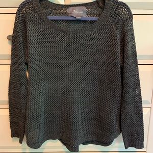 Gray knit sweater